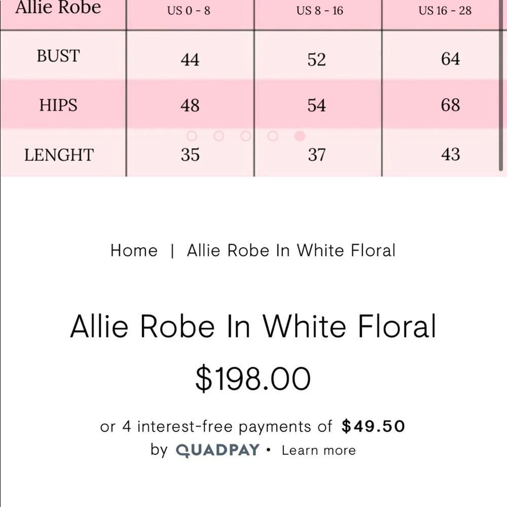 Morgan Lane Allie Robe in White Floral - Picture 7 of 9